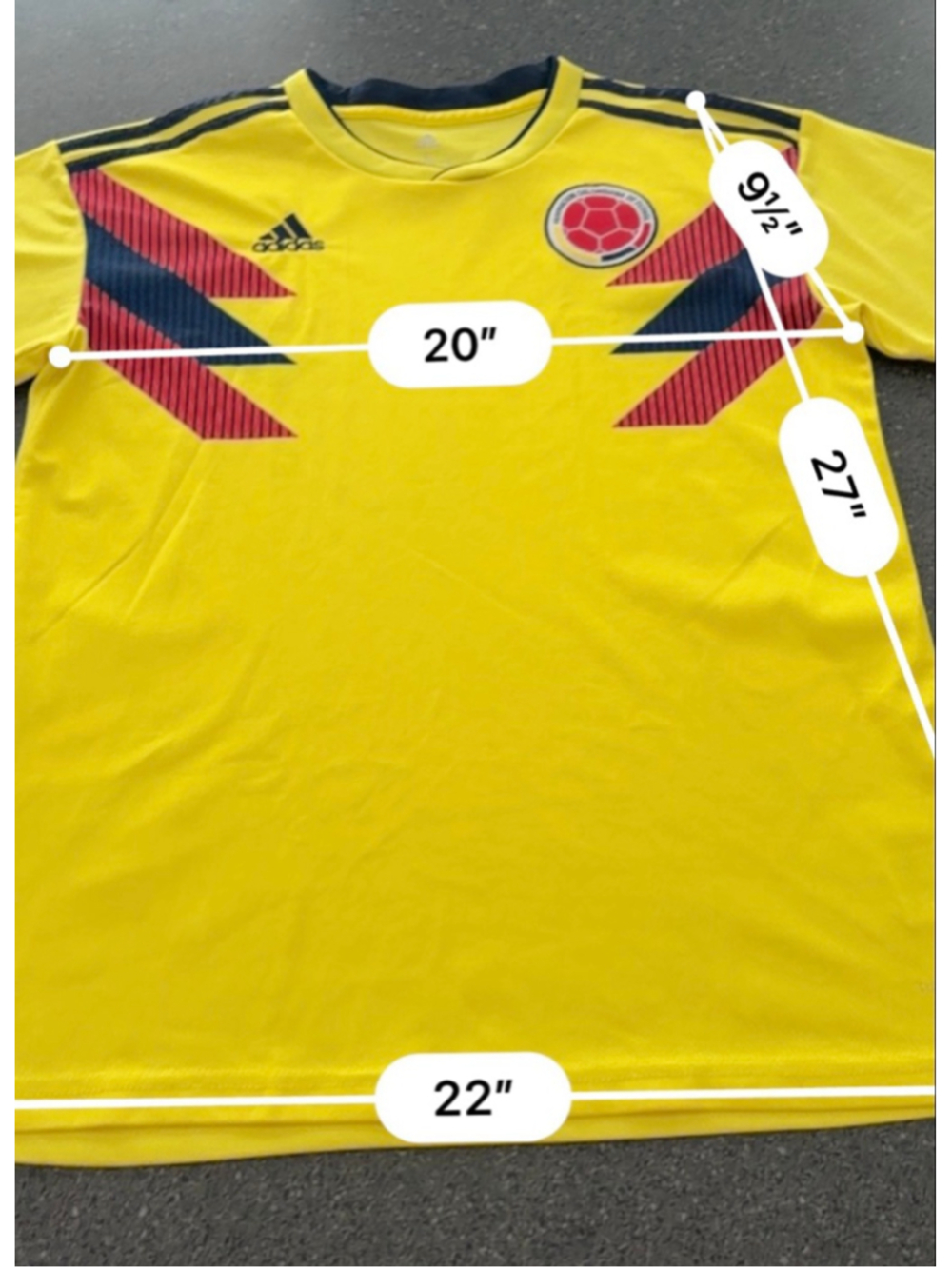Colombia Soccer Jersey L World Cup Futbol - Picture 9 of 9